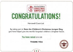 Jumper Day Certificate